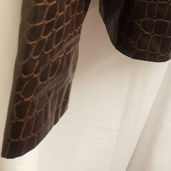 Liz Claiborne Croc Moto Jacket - Picture 4 of 7